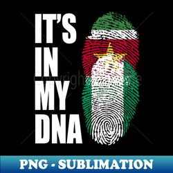 Surinamese And Nigerian Vintage Heritage DNA Flag - Elegant Sublimation PNG Download - Create with Confidence
