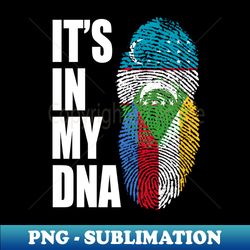 Uzbek And Comoran Mix Heritage DNA Flag - Signature Sublimation PNG File - Defying the Norms