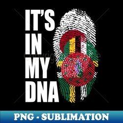 Dominican And Japanese Mix Heritage DNA Flag - PNG Transparent Sublimation Design - Bring Your Designs to Life