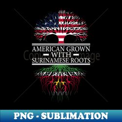 american grown with surinamese roots USA Flag - Premium Sublimation Digital Download - Add a Festive Touch to Every Day