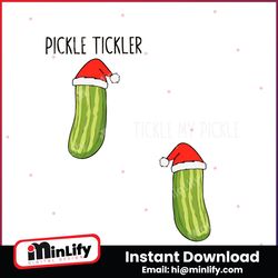 Funny Tickle My Pickle Santa Hat SVG