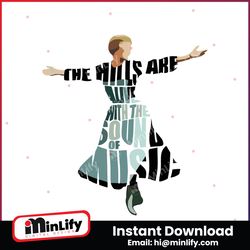 new rare the sound of music dancing girl svg
