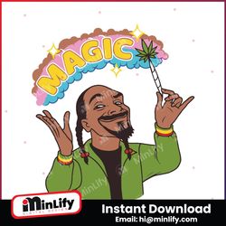 funny snoop dogg magic svg
