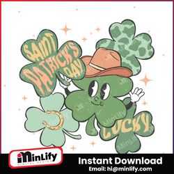 saint patricks day lucky cowboy shamrock png