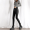 Thermal Leather Leggings For Women Warm Faux Leather Winter Leggings High Waist Slim Skinny Pants 0