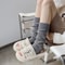 Leg Warmers For Women Soft Knitted Pleated Long Boot Socks For Winter Warm Knitted Knee High Socks 4