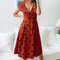 White Summer Dress for Women Casual Vintage Boho Dress with Polka Dot Print ALine Long Party Dres