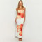 Elegant Womens Summer Off Shoulder Flower Printed Dress 89