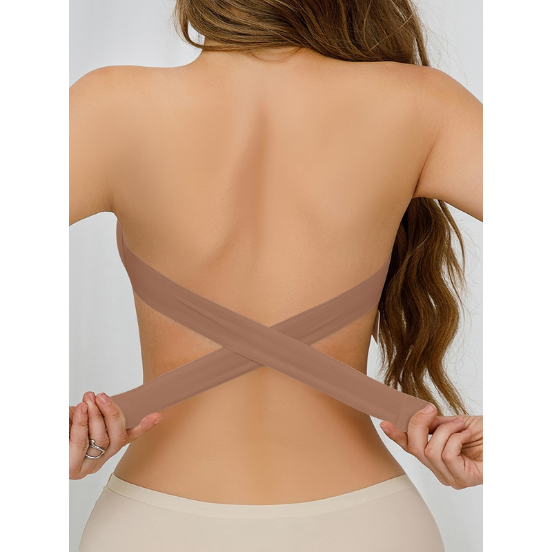 Seamless Crisscross Strapless Bra 4