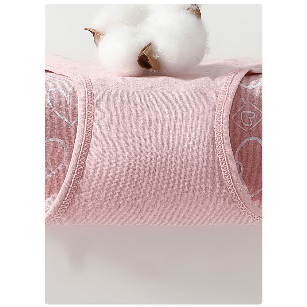 Breathable Cotton Womens Panties High Waist Briefs with Fashion Print Comfortable Female Lingerie