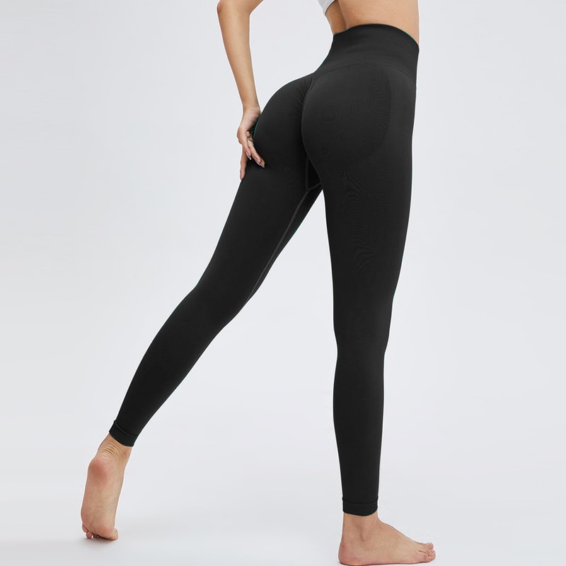 Seamless Push Up Leggings for Women High Waist Tummy Control Yoga Pants with Butt Lifting Design