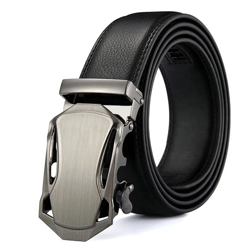 Luxury Belt For Men HighQuality PU Leather Glossy Belt With Lychee Pattern Unisex Dress Casual Wea 6