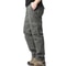 Men Pocket Loose Overalls Elastic Waist Pure Cotton Tactical Pants For Outdoor Sports Work 5