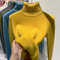 Turtleneck Winter Sweater For Women Elegant Thickened VelvetLined Knit Pullover Slim Fit Knitted Ju 10