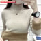 Turtleneck Winter Sweater For Women Elegant Thickened VelvetLined Knit Pullover Slim Fit Knitted Ju 15