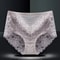 Womens Plus Size Seamless Lace Panties High Waist Comfortable Sexy Briefs 4
