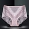 Womens Plus Size Seamless Lace Panties High Waist Comfortable Sexy Briefs 5