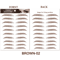 Brow Liner Sticker 6D Bionic Tattoo False Eyebrow Stamp Waterproof Black Brown Reusable StickOn Eye 16