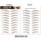 Brow Liner Sticker 6D Bionic Tattoo False Eyebrow Stamp Waterproof Black Brown Reusable StickOn Eye 23
