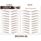 Brow Liner Sticker 6D Bionic Tattoo False Eyebrow Stamp Waterproof Black Brown Reusable StickOn Eye 22