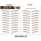 Brow Liner Sticker 6D Bionic Tattoo False Eyebrow Stamp Waterproof Black Brown Reusable StickOn Eye 21