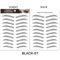 Brow Liner Sticker 6D Bionic Tattoo False Eyebrow Stamp Waterproof Black Brown Reusable StickOn Eye 11
