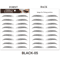 Brow Liner Sticker 6D Bionic Tattoo False Eyebrow Stamp Waterproof Black Brown Reusable StickOn Eye 9