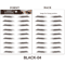 Brow Liner Sticker 6D Bionic Tattoo False Eyebrow Stamp Waterproof Black Brown Reusable StickOn Eye 8