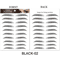 Brow Liner Sticker 6D Bionic Tattoo False Eyebrow Stamp Waterproof Black Brown Reusable StickOn Eye 6