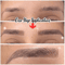 Brow Liner Sticker 6D Bionic Tattoo False Eyebrow Stamp Waterproof Black Brown Reusable StickOn Eye 1