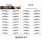Brow Liner Sticker 6D Bionic Tattoo False Eyebrow Stamp Waterproof Black Brown Reusable StickOn Eye 5