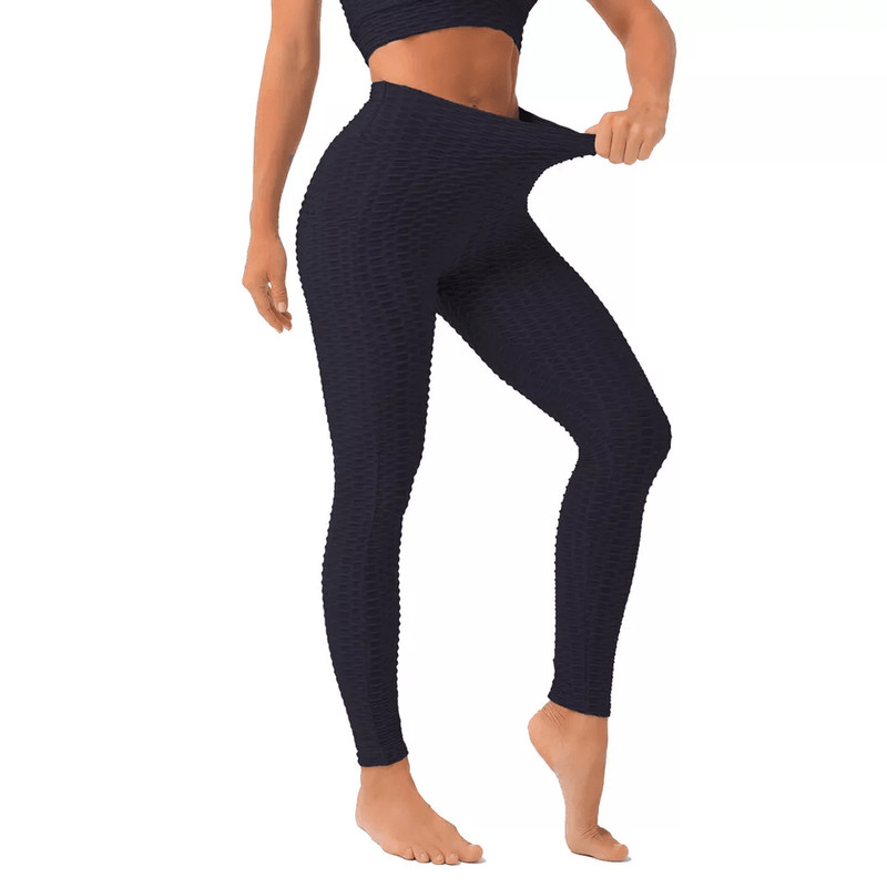 Womens Anti Cellulite Butt Lifting High Waist Yoga Leggings With Pocket Pants For Workout Fitness 4