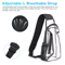 Clear PVC Shoulder Crossbody Sling Bag For Men Women Waterproof Transparent Backpack Chest Bag Wit 3
