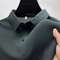 Mens Bone Flower Polo Shirt Business Casual, Breathable & Comfortable Summer Top