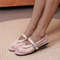 Mesh Ballet Shoes Female Summer Flat Hollow Mesh Breathable Single Shoe Fishnet Shoes Sandals Light 6