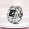Vintage Punk Finger Watch with Elastic Strap – Retro Roman Quartz Couple Rings for Men & Women