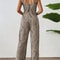 Elegant Casual Womens Romper Edition, Double Strap Printed Romper for Stylish Comfort