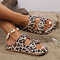 Soft Summer Holiday Printing Women Slippers Pillow Platform, Adjustable Double-Buckle Sandals, Vacation Beach Comfort