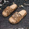 Soft Summer Holiday Printing Women Slippers Pillow Platform, Adjustable Double-Buckle Sandals, Vacation Beach Comfort