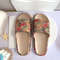 Soft Summer Holiday Printing Women Slippers Pillow Platform, Adjustable Double-Buckle Sandals, Vacation Beach Comfort
