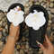 Cute Multi-Color Summer Women's Flip Flops with Phalaenopsis Flowers, Sweet Slippers for Vacation and Party