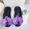 Cute Multi-Color Summer Women's Flip Flops with Phalaenopsis Flowers, Sweet Slippers for Vacation and Party