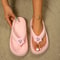 Cute Multi-Color Summer Women's Flip Flops with Phalaenopsis Flowers, Sweet Slippers for Vacation and Party