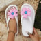 Cute Multi-Color Summer Women's Flip Flops with Phalaenopsis Flowers, Sweet Slippers for Vacation and Party