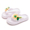 Cute Multi-Color Summer Women's Flip Flops with Phalaenopsis Flowers, Sweet Slippers for Vacation and Party