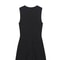 TRAFZA Womens Summer Black O-Neck Sleeveless Jumpsuit, High Street Fashion with Belt Decoration Button Zipper Design