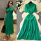 Chic Fashion Elegant Patchwork Knitted Maxi Dress Summer Lady Turndown Collar Shirt Sweater Dress P 0