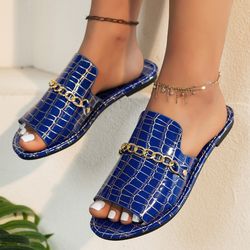 summer and autumn open-toed flip-flops flat wedge sandals for women, breathable beach flip flops, casual shoes for women