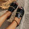 Summer And Autumn Opentoed Flipflops Flat Wedge Sandals For Women Breathable Beach Flip Flops Casua 8