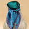 The Four Seasons Design Silk Hijab, Luxury Beach Headscarf for Women, New Style Sunscreen Square Scarves Popular